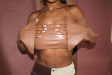 Load image into Gallery viewer, Brown cow girl top
