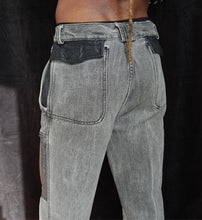 Load image into Gallery viewer, Grey patched pants
